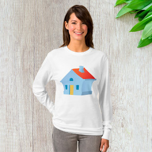 Sprookjesachtig Cartoonhuis Kleurrijk Speels Thuis T-shirt