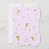 Sprookjesachtig feest, tuin bloemenmeisje verjaard kaart (Achterkant)