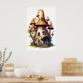 Sprookjesachtig huis poster (Keuken)