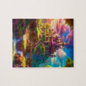 Sprookjesachtig kasteel. Princess Castle Legpuzzel (Horizontaal)