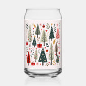 Sprookjesachtig Kerstboom Bos Blikvorm Glas (Achterkant)