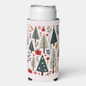 Sprookjesachtig Kerstboom Bos Seltzer Blikjeskoeler (Seltzer Voorkant)