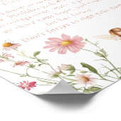 Sprookjesachtig Kleurrijke Widflower Verjaardag Ti Poster (Hoek)