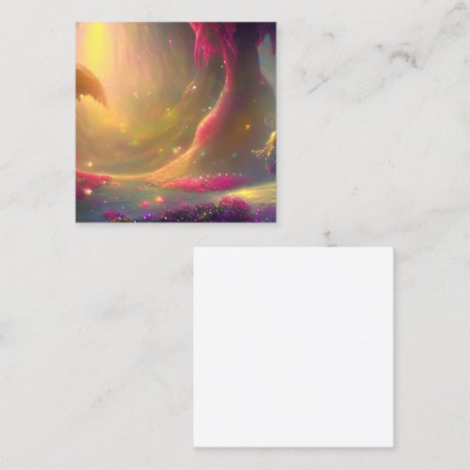 Sprookjesachtig Landschap Grafisch Contactkaartje (Voorkant / Achterkant)