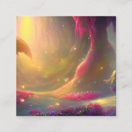 Sprookjesachtig Landschap Grafisch Contactkaartje