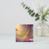 Sprookjesachtig Landschap Grafisch Contactkaartje (Staand voorkant)