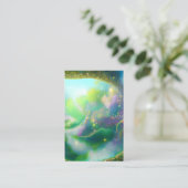 Sprookjesachtig Landschap Grafisch Visitekaartje (Staand voorkant)