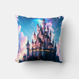 Sprookjesachtig magisch kasteel nog lang en gelukk kussen