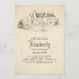 Sprookjesachtig oud kasteel  Vrijgezellenfeest Kaart