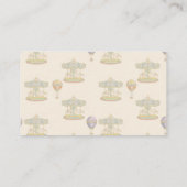 Sprookjesachtig  pretpark Baby shower Informatiekaartje (Achterkant)