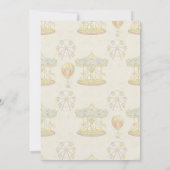 Sprookjesachtig  pretpark Baby shower Kaart (Achterkant)