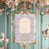 Sprookjesachtig  pretpark Baby shower Kaart