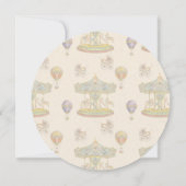 Sprookjesachtig  pretpark Baby shower Kaart (Achterkant)