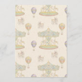 Sprookjesachtig pretpark Baby shower Menu (Achterkant)