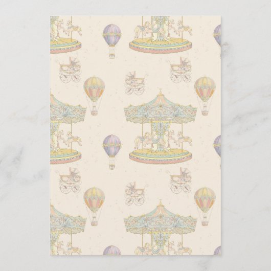 Sprookjesachtig  pretpark Baby shower Menu (Achterkant)