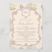Sprookjesachtig  pretpark Baby shower Menu (Voorkant)