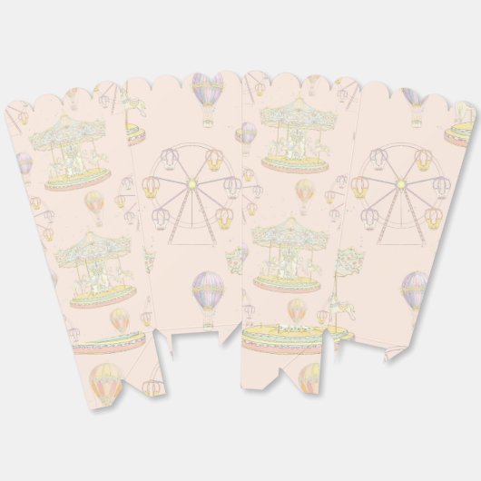 Sprookjesachtig  pretpark bedankdoosjes (Ongevouwen)