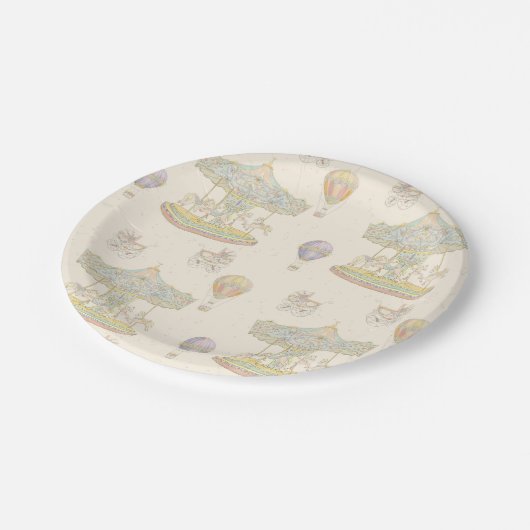 Sprookjesachtig  pretpark papieren bordje (Gekanteld)