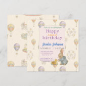 "Sprookjesachtig  pretpark" Uitnodiging (Voorkant / Achterkant)