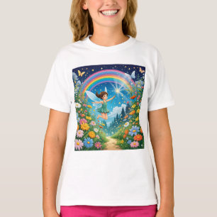 Sprookjesachtig print T-shirt