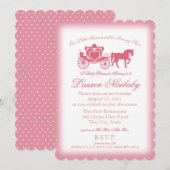 Sprookjesachtig roze Baby shower Kaart (Voorkant / Achterkant)