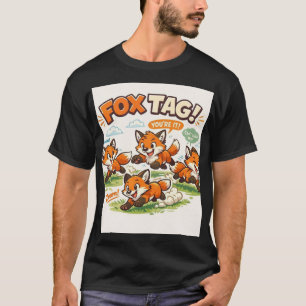 Sprookjesachtig spel: Cartoon vossen tag team T-shirt