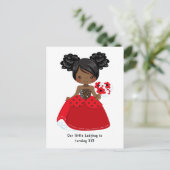 Sprookjesachtig verjaardagsfeestje voor Zwarte Pri Briefkaart (Staand voorkant)