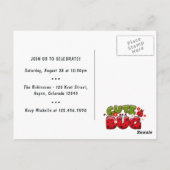 Sprookjesachtig verjaardagsfeestje voor Zwarte Pri Briefkaart (Achterkant)