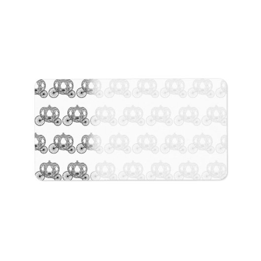 Sprookjesachtig vervoerpatroon. etiket (Voorkant)