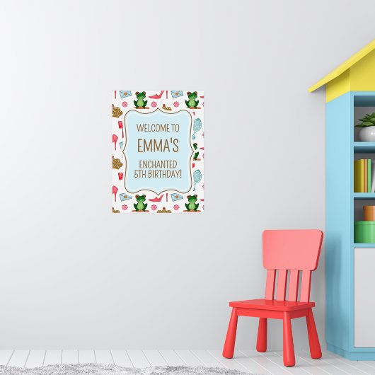 Sprookjesachtig Welkom Poster Bord (Kinderkamer 1)