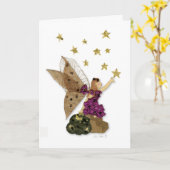 sprookjesachtig wenskaart kaart (Gele Bloem)