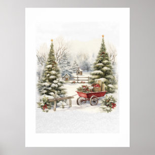Sprookjesachtig winterlandschap Fine Art Print
