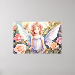 Sprookjesachtige Aquarel Canvasprint met Spanning Canvas Afdruk