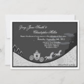 Sprookjesachtige Assepoester Thema bruiloft Uitnod Kaart (Voorkant)