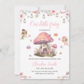 Sprookjesachtige Baby Shower Roze Lavendel Bloem Kaart (Voorkant)