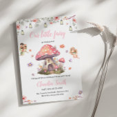 Sprookjesachtige Baby Shower Roze Lavendel Bloem Kaart