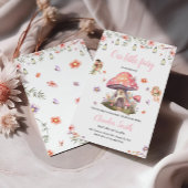 Sprookjesachtige Baby Shower Roze Lavendel Bloem Kaart