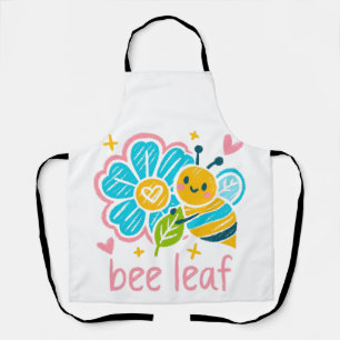 Sprookjesachtige 'Bee Leaf' Krijt Kunst: Tuinliefh Schort