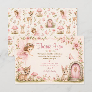 Sprookjesachtige Bloesem Wensen Baby Shower Bedank Bedankkaart