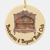 Sprookjesachtige boekenplank keramisch ornament (Voorkant)