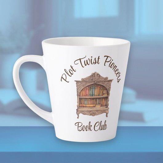 Sprookjesachtige boekenplank latte mok