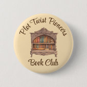 Sprookjesachtige boekenplank ronde button 5,7 cm (Voorkant)