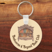 Sprookjesachtige boekenplank sleutelhanger (Voorkant)