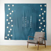 Sprookjesachtige Bokeh Slingerlichten Sluiers Brui Wandkleed (In Situ (horizontaal))