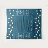 Sprookjesachtige Bokeh Slingerlichten Sluiers Brui Wandkleed (Voorkant (horizontaal))