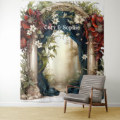 Sprookjesachtige Boogschieten Huwelijksachtergron Wandkleed (In situ)