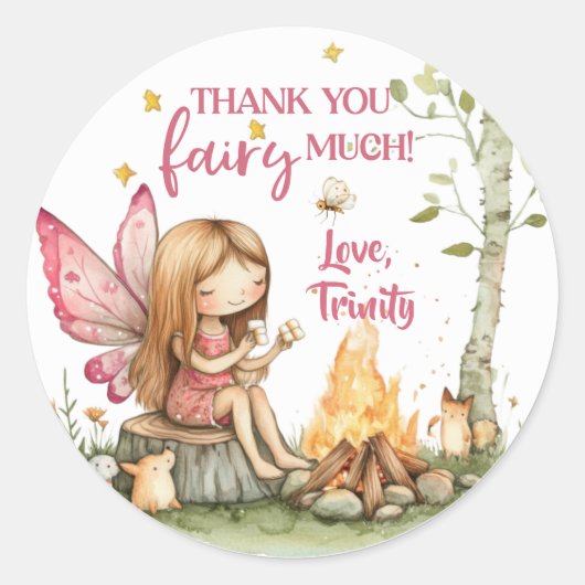 Sprookjesachtige Bos S'mores Stickers (Voorkant)