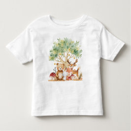 Sprookjesachtige bosdieren kinder shirts