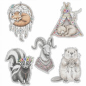 Sprookjesachtige Bosdieren Sticker Pack 2 (Voorkant)