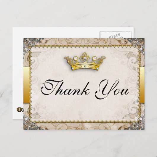 Sprookjesachtige bruiloft dank u Briefkaart (Voorkant / Achterkant)